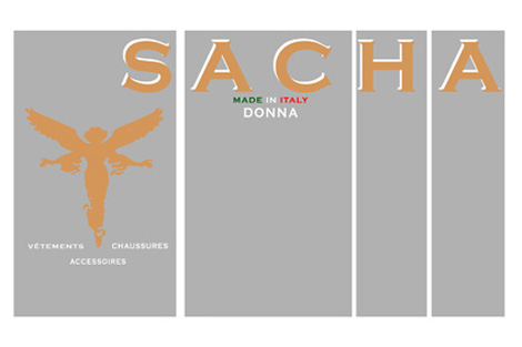 Créations des vitrines pour les boutiques SACHA à Grenoble