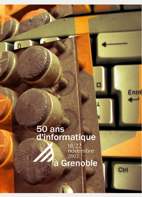 Affiche pour les 50 ans d'informatiques à Grenoble