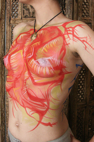 mes peintures sur corps ou le body-painting