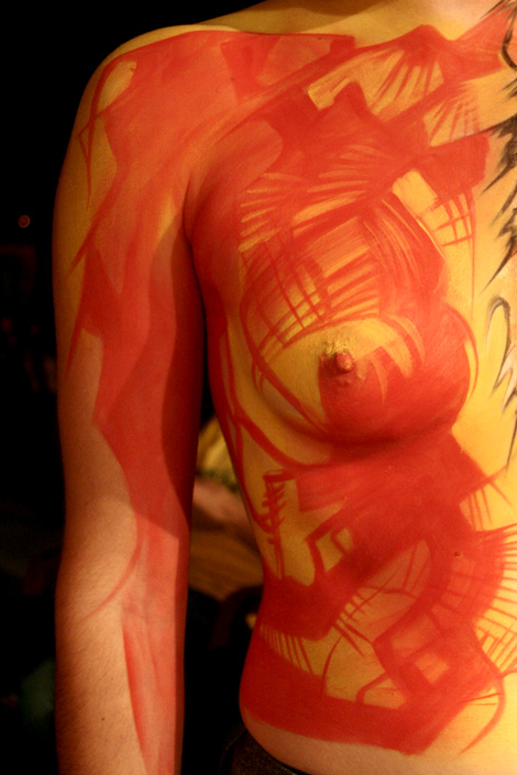 mes peintures sur corps ou le body-painting